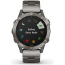 Часы GARMIN FENIX 6 SAPPHIRE TITANIUM WITH VENTED TITANIUM BRACELET 10291